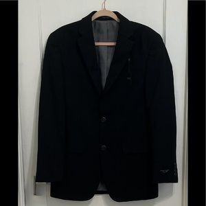 Pronto Uomo Mens Black Wool Blend 39L Blazer New with Tags